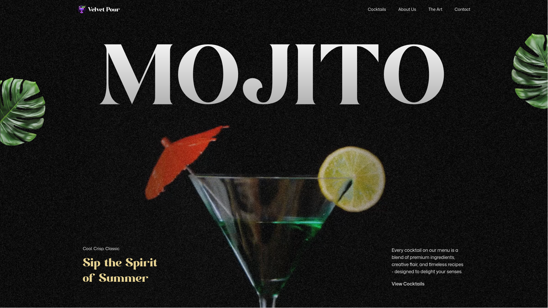 AI-powered cocktail generator that builds recipes from the ingredients you already have at home.